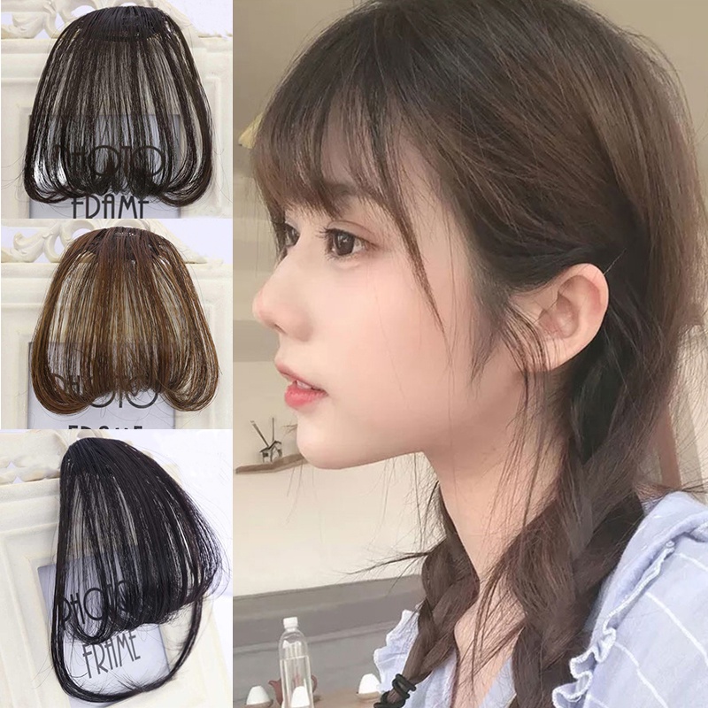 Air bangs 3D thin air bangs fake bangs lady clip-on bangs wig piece
