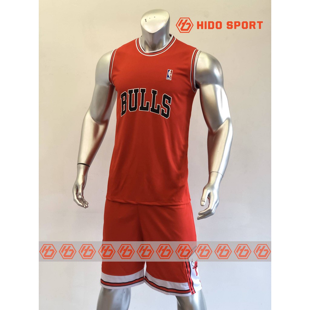 Bộ quần áo Bóng Rổ BULIS Màu ĐỎ NBA Cao Cấp