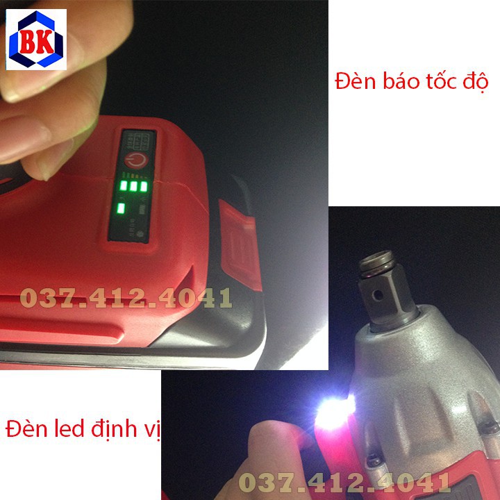 Máy siết bulong bắn vít KEN 72v - Máy siết bu lông KEN 2 Pin - 10 Cell