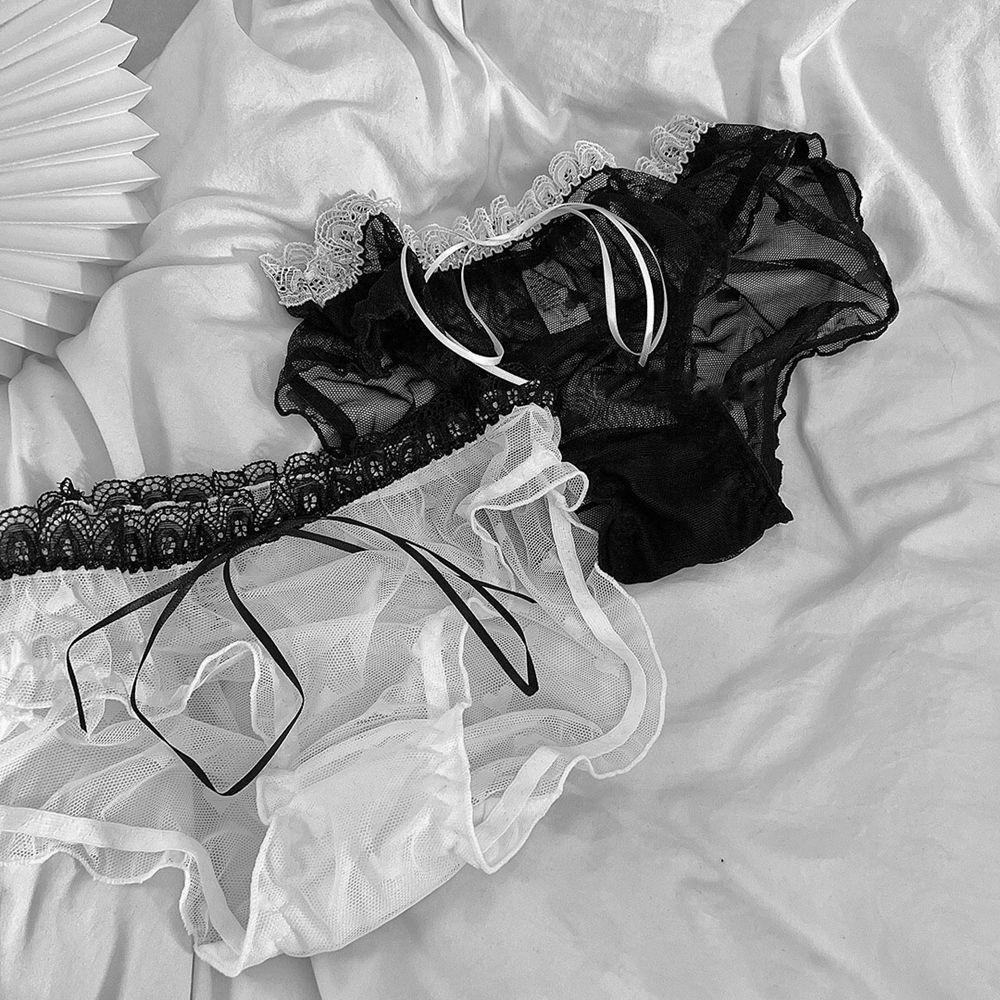 SOMEDAYZL Quần Lót Cotton Lưng Vừa Đính Nơ Gợi Cảm Thoáng Khí Cho Nữ