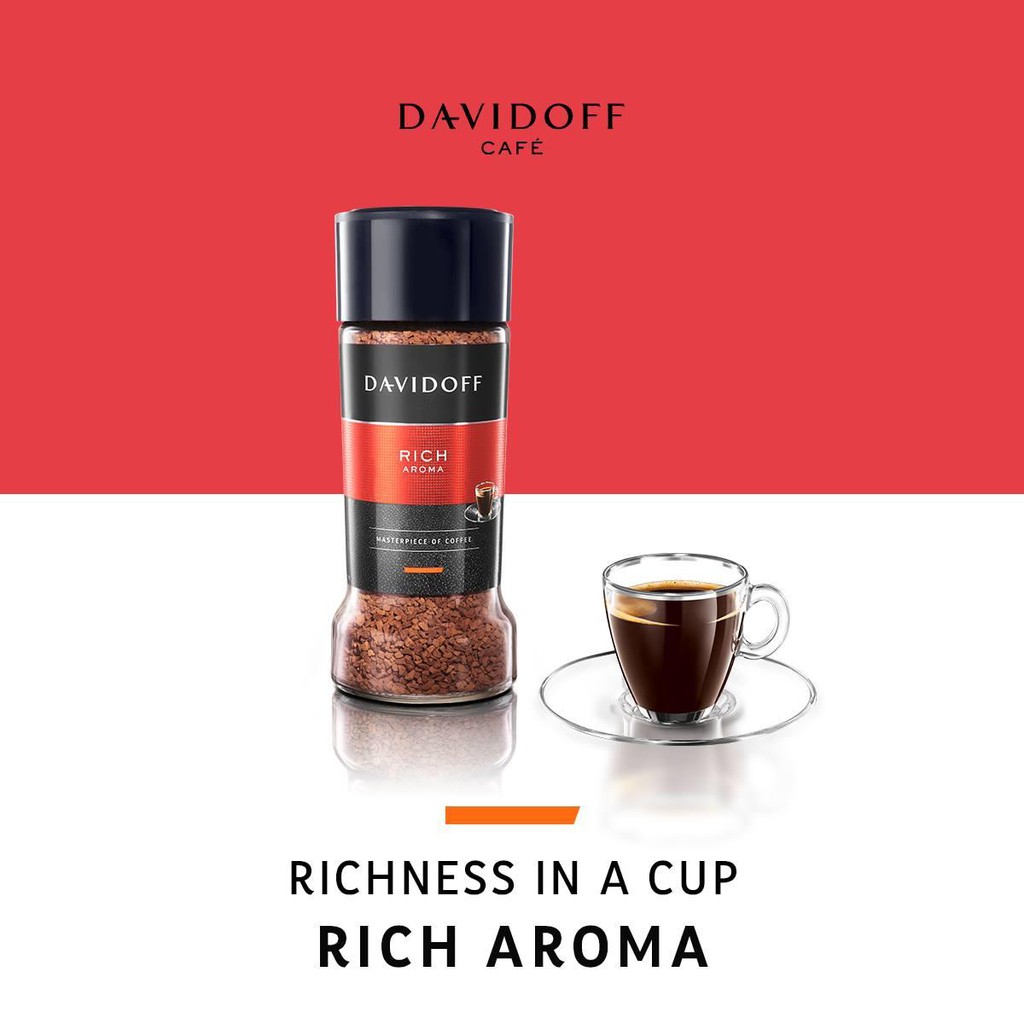(3 loại) Cà phê hòa tan Davidoff lọ 100gr