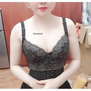 ÁO BRA CORSET CHE MỠ LƯNG - BẢN TO 5 MÓC CÀI - CÓ ĐỆM