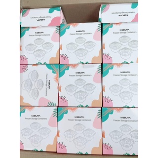 Set 4 Hộp Trữ Đông MISUTA Trữ Đồ Ăn Dặm Cho Bé (120ml/hộp)