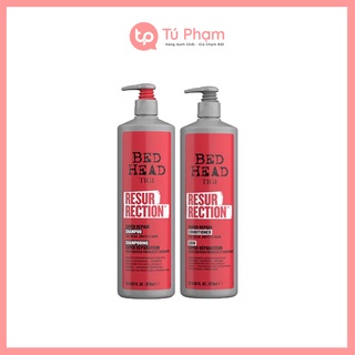 Cặp Dầu Gội Và Dầu Xả Tigi Bed Head Resurrection Super Repair Shampoo 970ml Đỏ