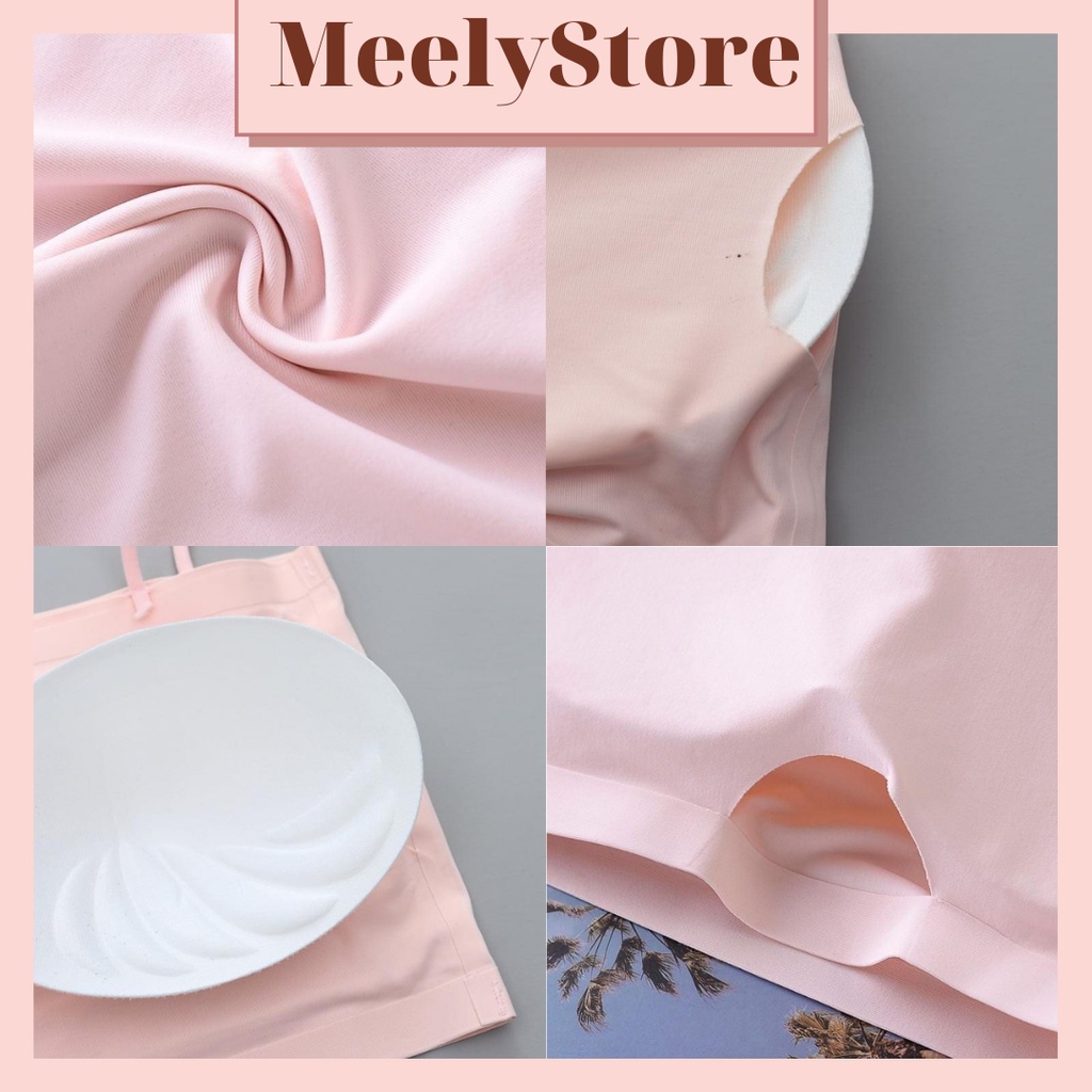 Áo Bra Quây Su Đúc Nữ Có Đệm Mút Nâng Ngực Chất Liệu Siêu Co Giãn Áo 2 Dây Màu Pastel Siêu Dễ Phối Đồ - 267