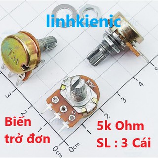 Biến trở Volume đơn- Chiếc áp đơn 5k Ohm