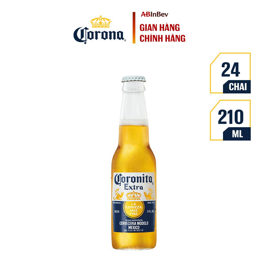 Thùng 24 Chai Coronita - Bia Nhập Khẩu (210 ml/ chai)