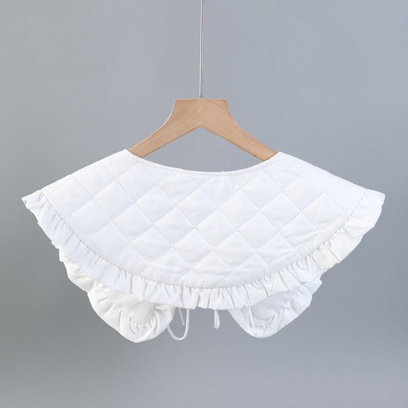 Cổ Áo Rời Giả Nhún Bèo Đơn Giản Thời Trang Cho Nữ