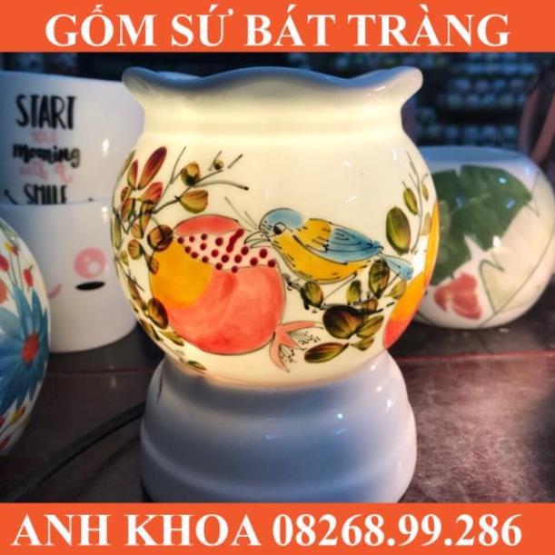 Đèn xông tinh dầu mẫu mới 7/2018 - Gốm sứ Bát Tràng Anh Khoa