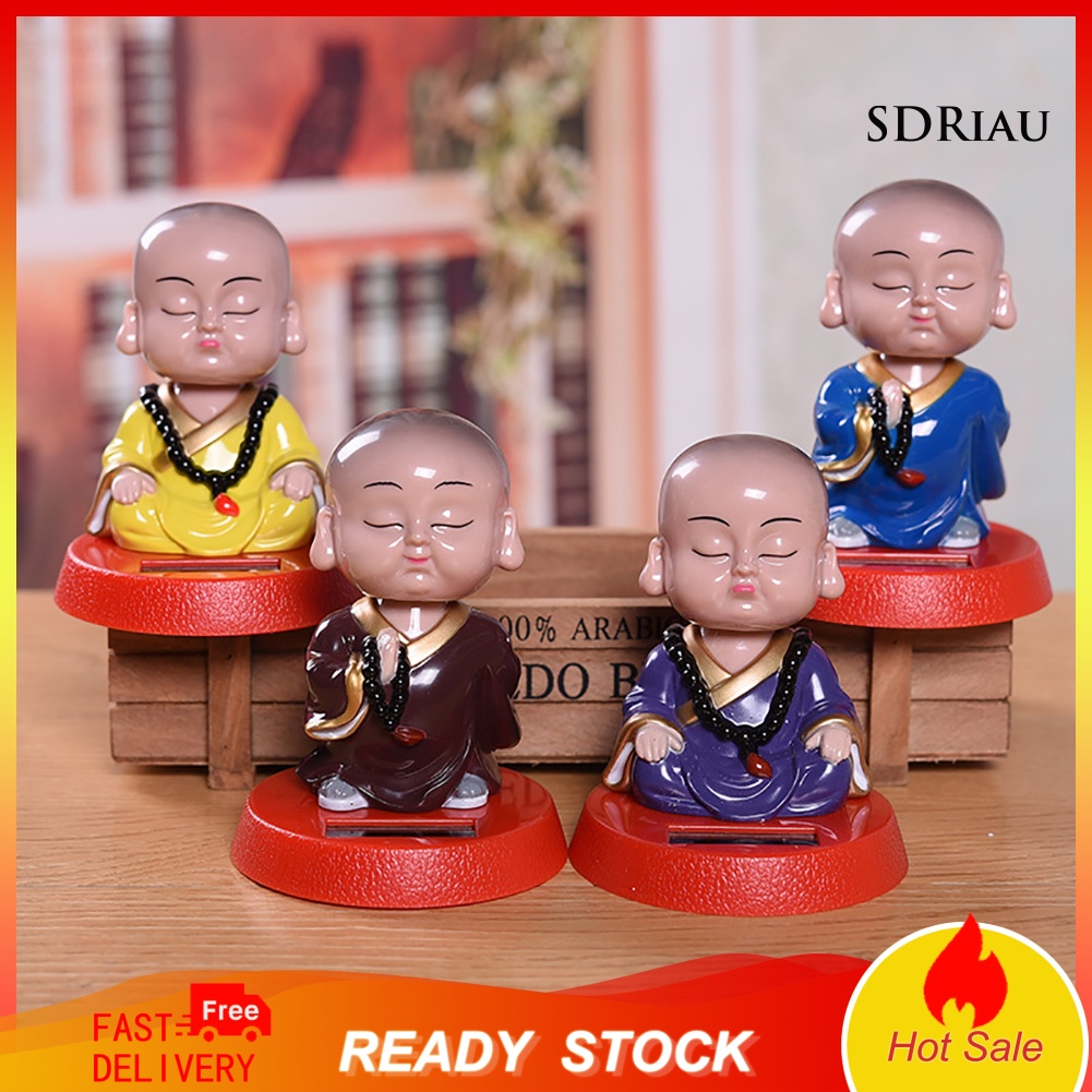 Đồ trang trí Chú Tiểu Hoạt Hình Đáng Yêu Trang Trí Nội Thất Xe Hơi Sử Dụng Năng Lượng Mặt Trời