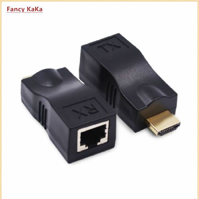 hot HDMI to RJ45 Extender Over Cat 5e/6 Network LAN Ethernet Adapter