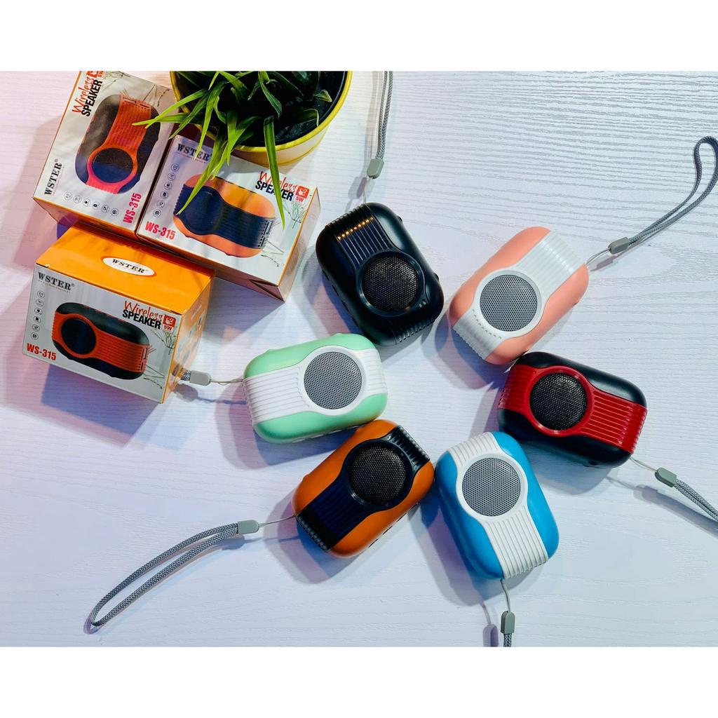 Loa bluetooth Ws 315 GROWNTECH không dây âm thanh chuẩn , mẫu decor đẹp mắt kèm dây treo , tích hợp USB , thẻ nhớ , FM