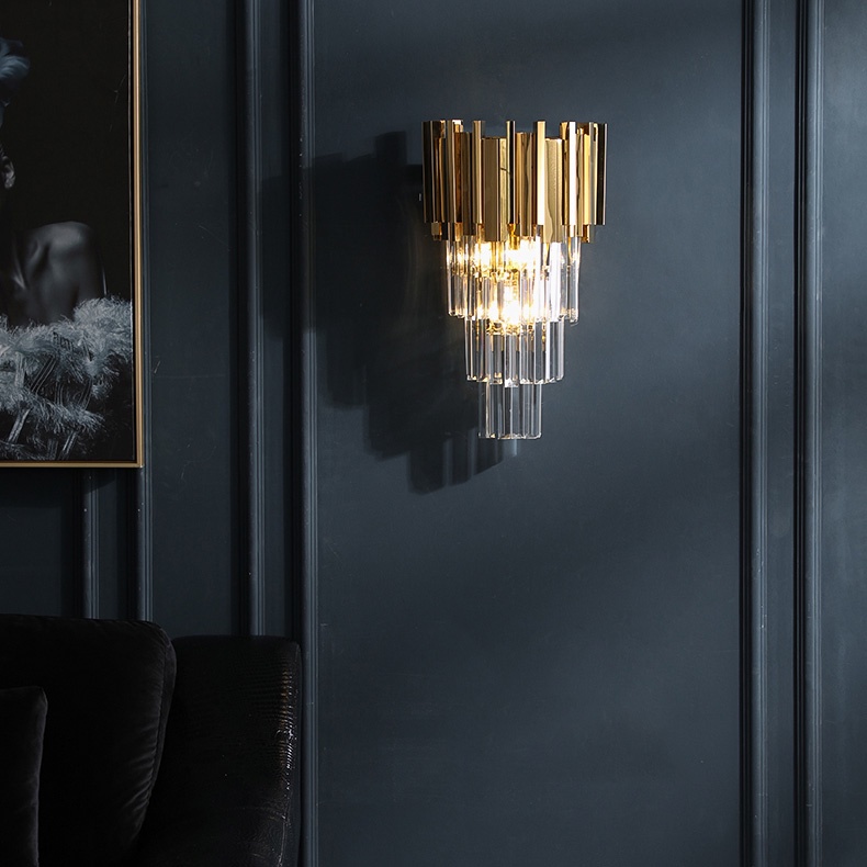 Đèn ốp tường, đèn tường trang trí pha lê 0609