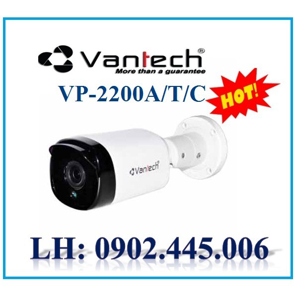 Thông số kỹ thuật camera Water Proof 3in1 2MP VANTECH VP-2200A/T/C