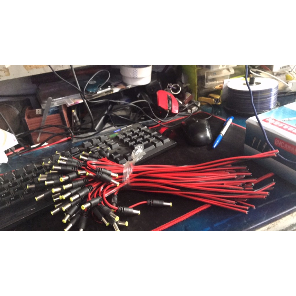 Bó 100 sợi dây nối nguồn DC cho Camera