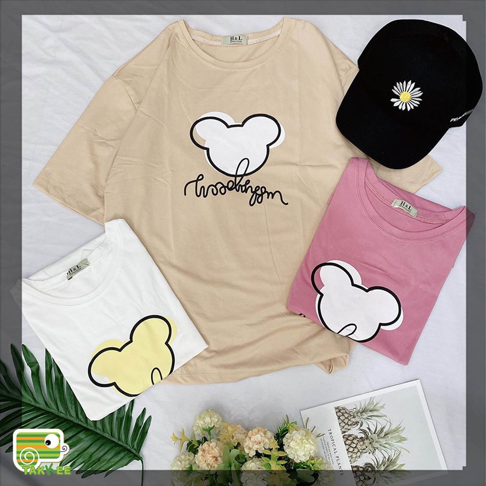 (hình chụp thật)áo phông áo thun lỡ tay in hình siêu hot hit
