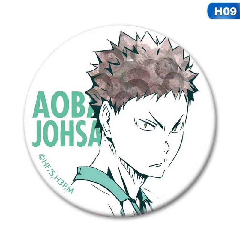 flowersqueen Huy Hiệu Cài Áo Hình hoạt Hình Haikyuu
