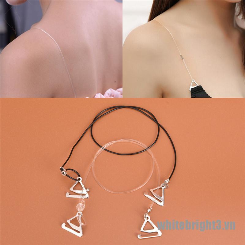 Dây Áo Ngực Màu Trắng Trong Suốt Điều Chỉnh Được Tiện Lợi