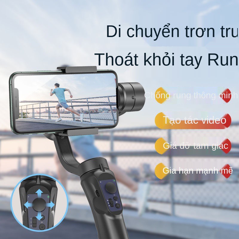 Bộ ổn định gimbal cầm tay, quay và video trên điện thoại di động, chống rung ba trục, gậy selfie thông minh đa chức n