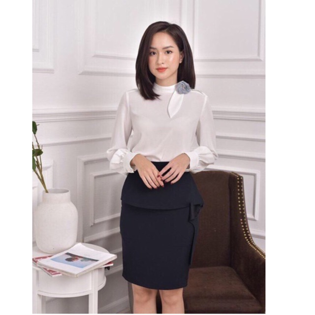 XẢ HÀNG LẺ SIZE__ Chân váy bút chì vạt bèo che khuyết điểm thần thánh