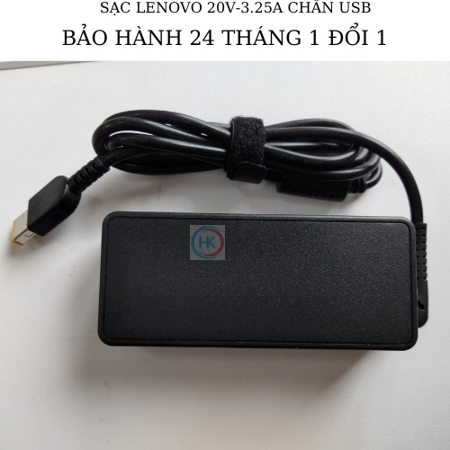 Sạc Laptop Lenovo 20V-3.25A 65W đầu USB Lenovo T440 E531 g40-70 g50-70 G500 T540 G400 G410 G500 s1 14 15 X240 X250 X260