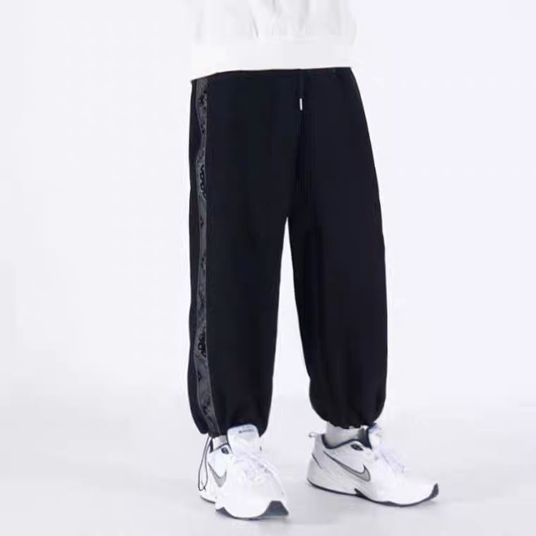 Quần Ống suông Nam Nữ Unisex- quần jogger ông rộng  họa tiết có dây Rút Ở Gấu Quần cực chất