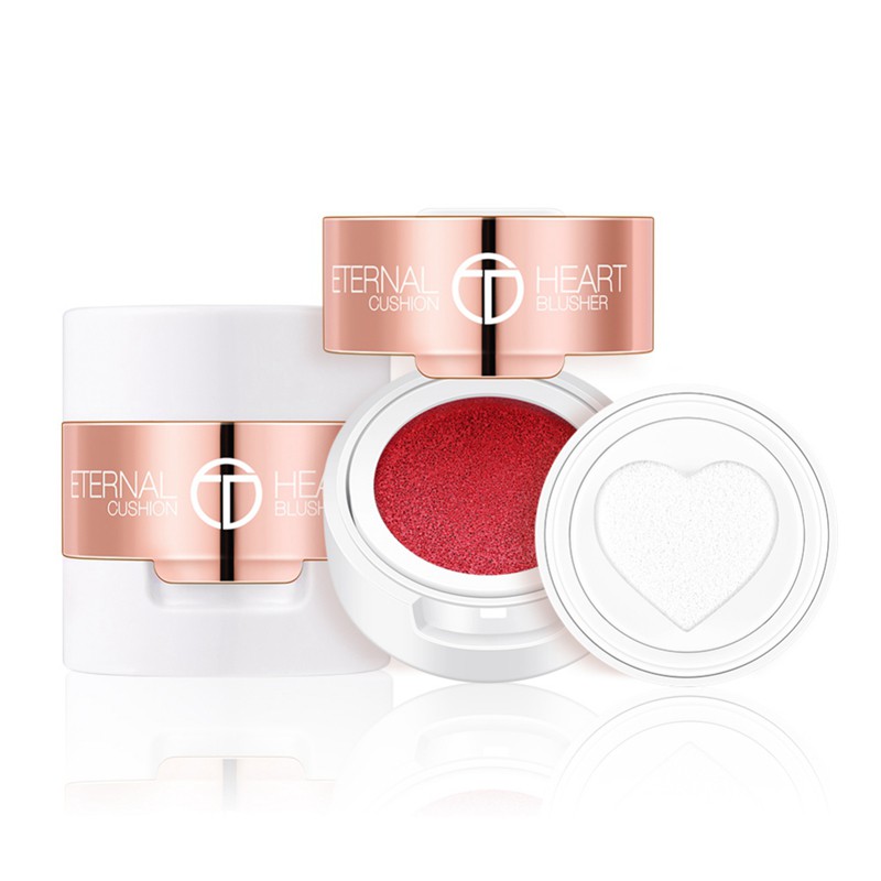 [Hàng mới về] Má hồng dạng cushion O.TWO.O tích hợp đầu mút tán kem hình trái tim dễ thương | BigBuy360 - bigbuy360.vn