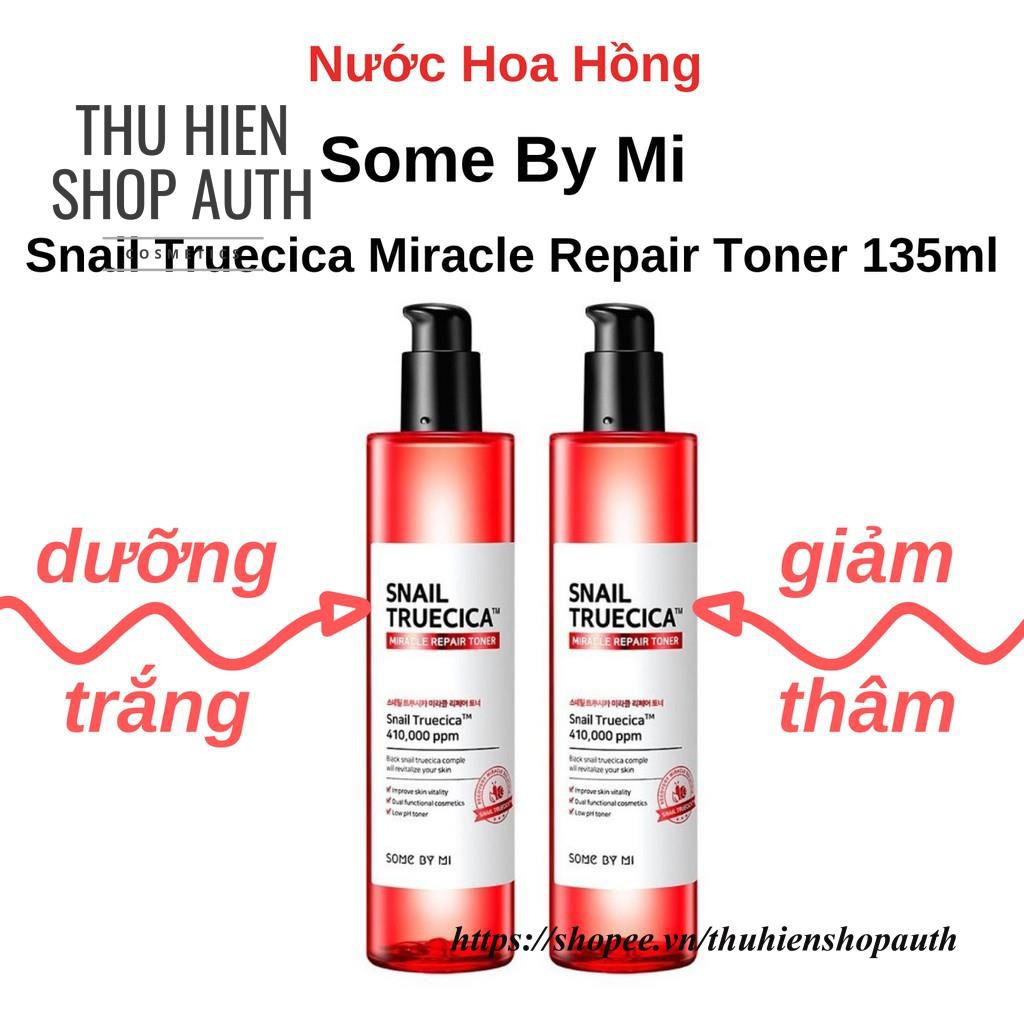 Nước Hoa Hồng Cân Bằng Da, Giúp Da Săn Chắc Chiết Xuất Ốc Sên Some By Mi Snail Truecica Miracle Repair Toner 135ml