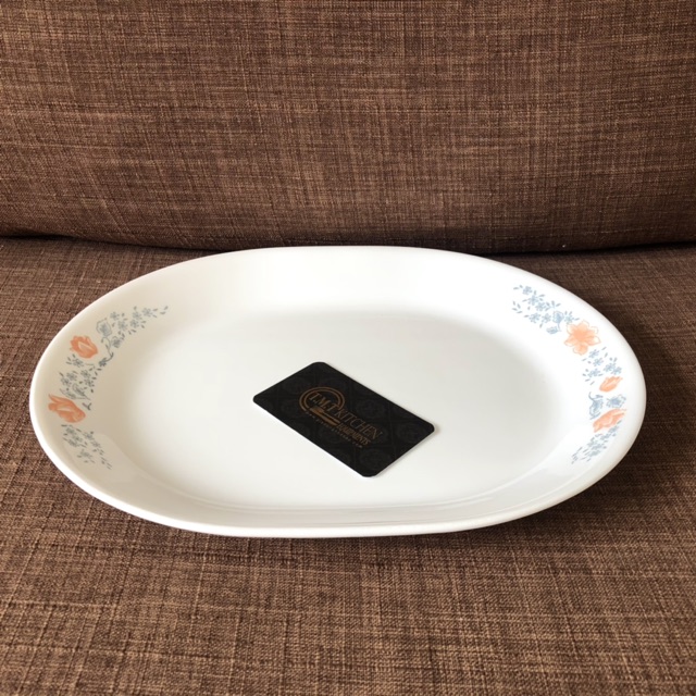 Dĩa Oval Thủy Tinh Mỹ 32cm Corelle Apricot Grove 611