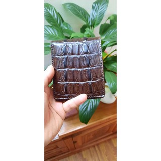 Ví da cá sấu thật 100% 1 mặt như hình - Phát hiện sai đền 10tr