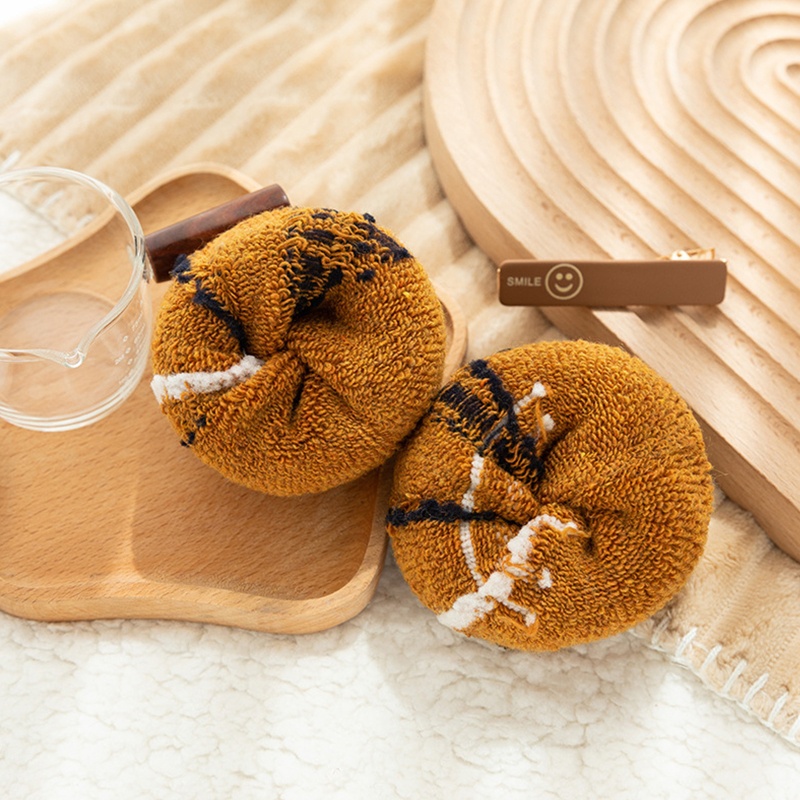 1 Đôi Tất Len Giữ Ấm Họa Tiết Sọc Vintage Thời Trang