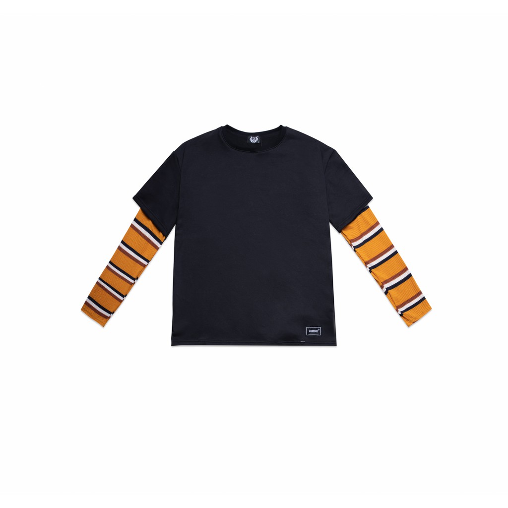 Áo ZOMBIE® Yellow Stripes Sweater - Black
