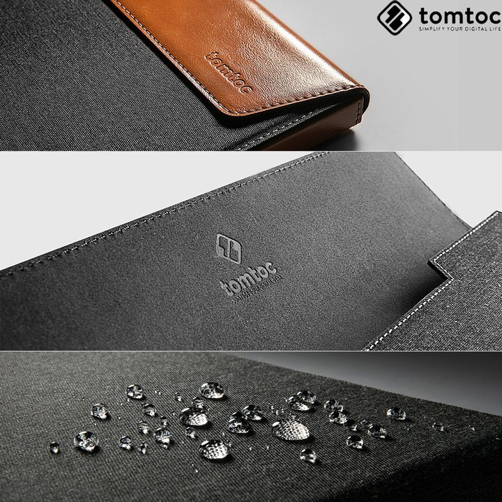 [Chính Hãng] Túi Chống Sốc TOMTOC Premium Leather Cho Macbook Pro 15 New H15