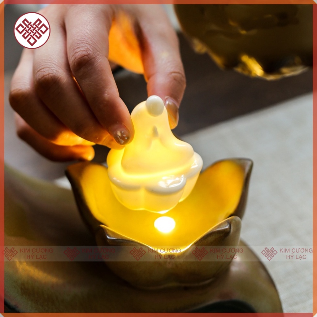 Lư Xông Trầm Gốm [Kim Cương Hỷ Lạc]