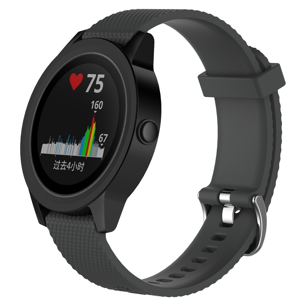 Dây đeo silicon chống phai màu thay thế cho đồng hồ Garmin Jiaming Vivoactive 3 Vivomove HR Jiaming 6 4 5