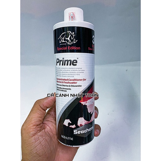 PRIME SPECIAL EDITION KHỬ NƯỚC MỚI CHO HỒ CÁ SEACHEM 325ML