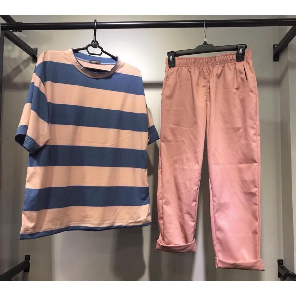 SET ÁO SỌC LỬNG and QUẦN KAKI unisex
