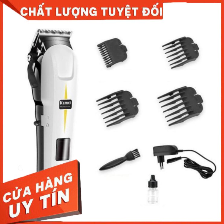 [Xịn Bao chất] Tông đơ cắt tóc gia đình không dây chuyên nghiệp Kemei 809A lưỡi titanium