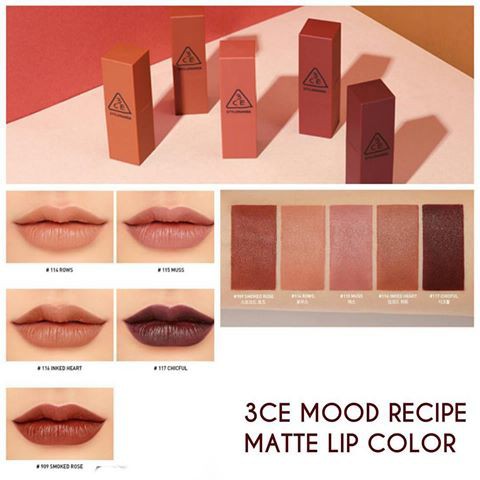 Son lì 3CE Mood Recipe Lip Color Matte