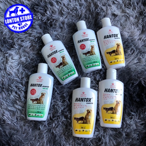 HANVET Hantox Shampoo Hanvet (200ml) - Sữa Tắm Trị Ve Rận Bọ Chét Chó Mèo  - Lonton store