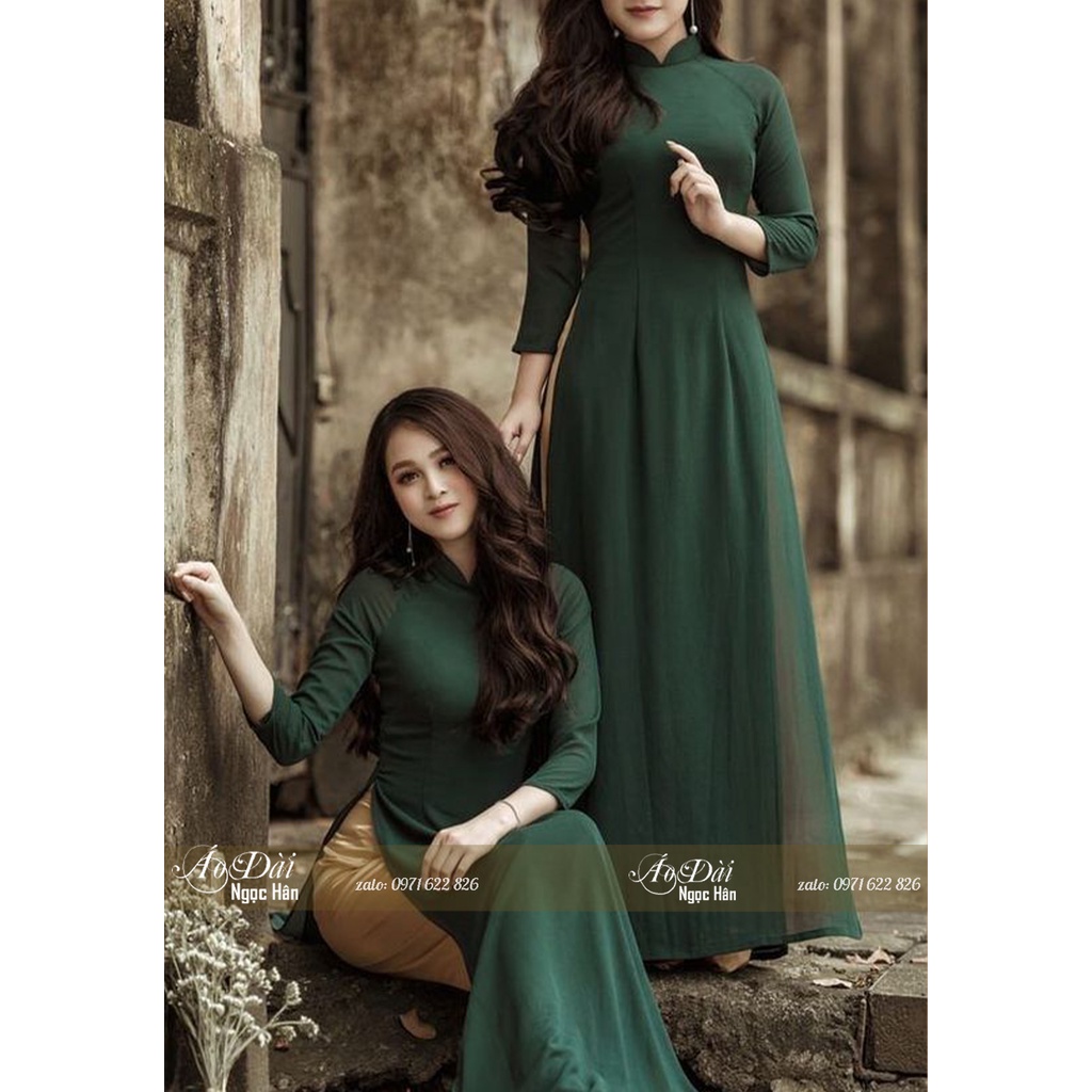 Áo Dài Nữ Truyền Thống 4 Tà Lụa Chifon A18