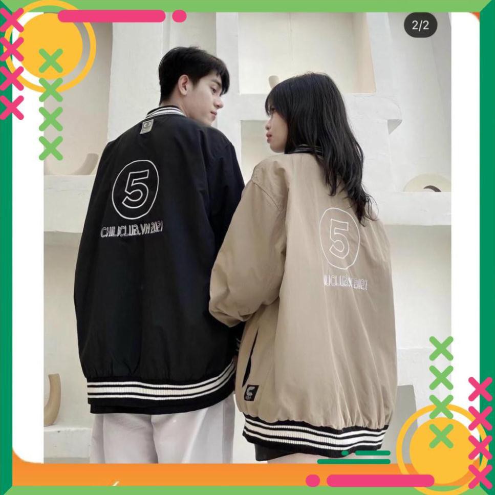 [Lên đồ là Sang] Áo Khoác  Bomber Dù Gió CHILL CLUB 5 Unisex  AS | BigBuy360 - bigbuy360.vn