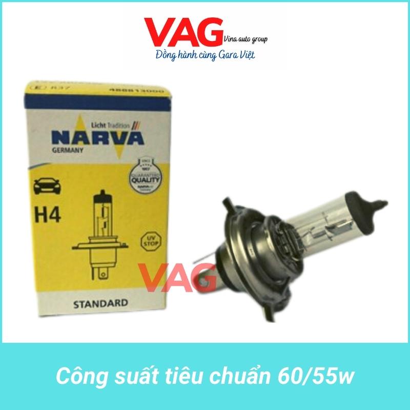 [Chính hãng] Bóng đèn pha H4 NARVA 12V 60/55W chính hãng của Đức