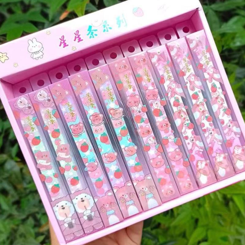 Set 32 Giấy Xếp Sao Hoạ Tiết Hoạt Hình Dễ Thương Giá Rẻ, Giấy Gấp Sao Hoạt Hình, Giấy Xếp Sao 5 Cánh Nhiều Mẫu