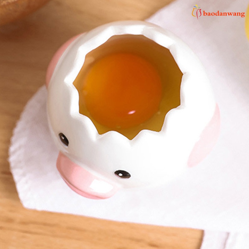 Dụng cụ tách lòng đỏ trứng hình hoạt hình chất liệu gốm sứ
