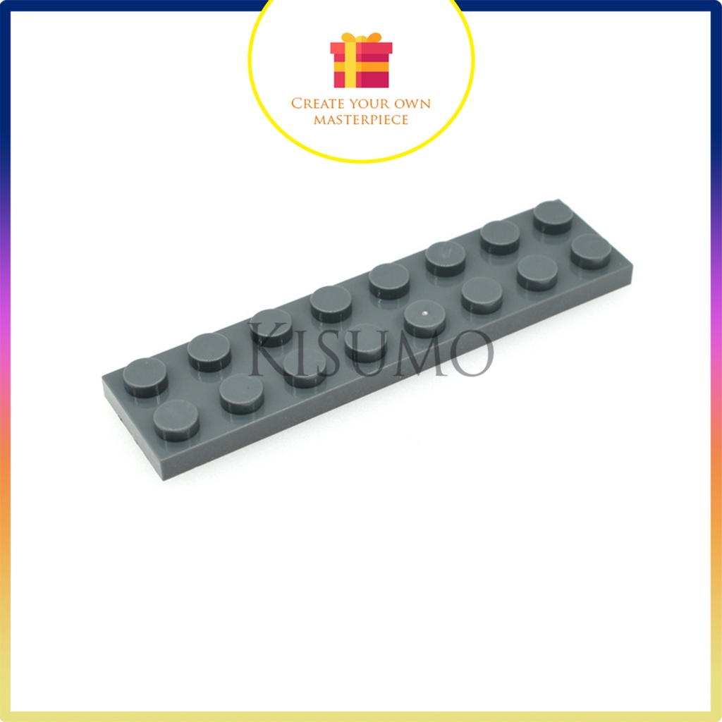 Đồ chơi giáo dục lắp ráp   logo moc combo 5 gạch dẹt 2x8 nhiều màu b9 3034