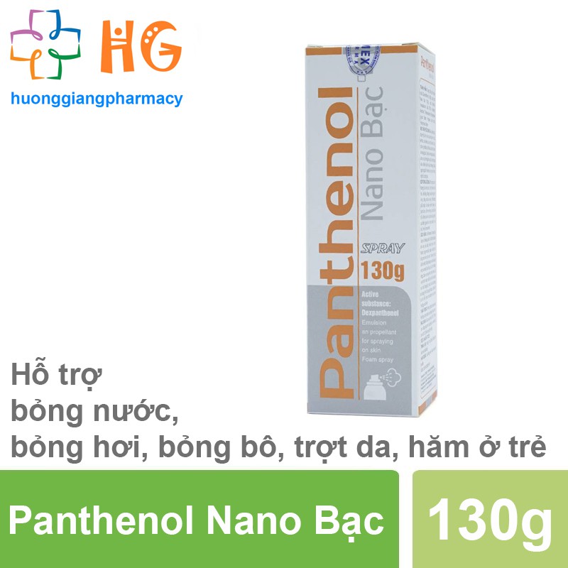 Xịt bỏng Panthenol spray nano bạc, mẫu mới (Chai 130g)