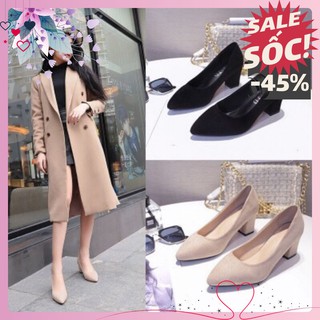 Giày cao gót công sở gót vuông 5 phân và 7 phân hot