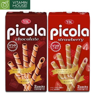 Bánh Quế Nhật Bản YBC Picola Dâu Socola 59g [Vitamin House]