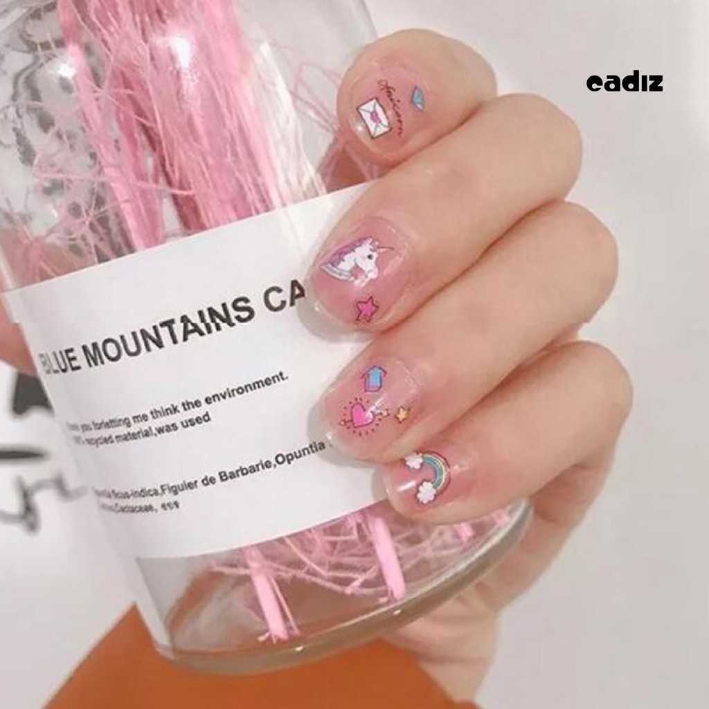 [Hàng mới về] Tấm Nhãn Dán Tự Dính Họa Tiết Động Vật 3d Trang Trí Móng Cho Nữ